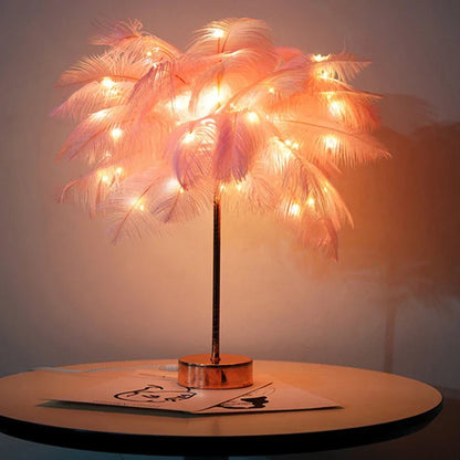 LED Frühling Tischlampe Nachtlicht USB-betrieben Fernbedienung Nachtlampen