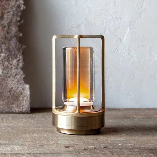 Wiederaufladbare kabellose LuxuryGlow Tischlampe - Elegante kabellose Lampe für jede Stimmung