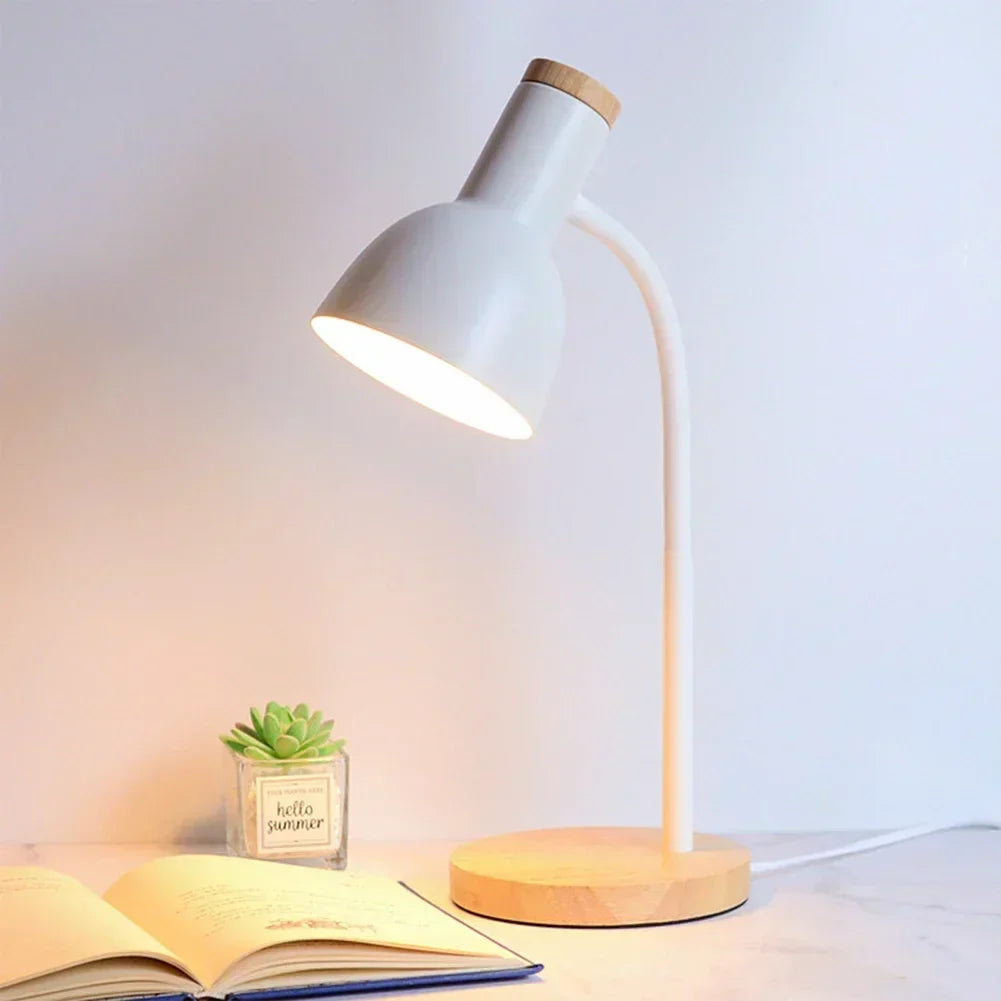 Herbst- und Winterbeleuchtung | Nordeuropäische kreative Holzkunst Eisen LED Schreibtischlampe - Moxie