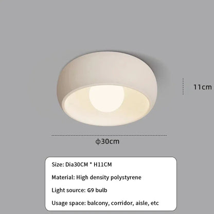 Japanische Wabi-Sabi Runde Deckenlampe LED