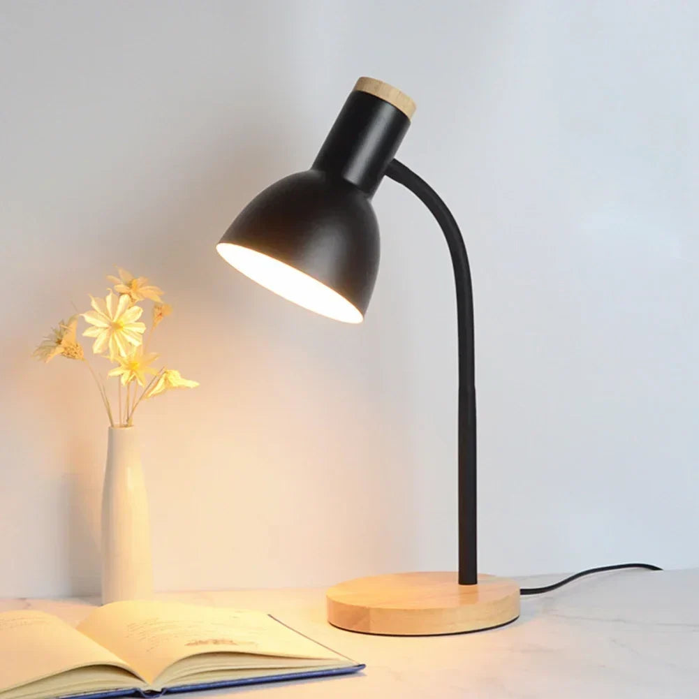 Herbst- und Winterbeleuchtung | Nordeuropäische kreative Holzkunst Eisen LED Schreibtischlampe - Moxie