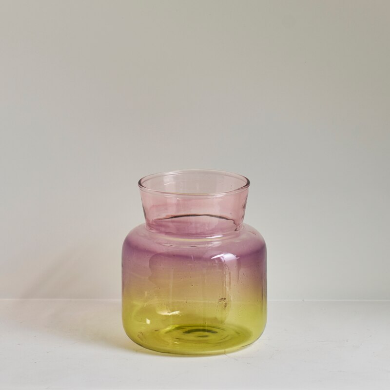 Gradient farbige Glasvase