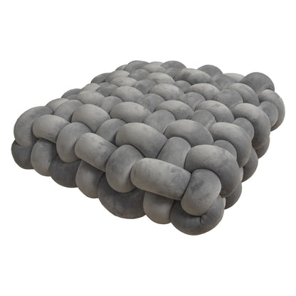 Chunky Woven Knot Cushion | Heim Zeile
