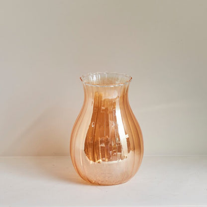 Goldene Mantel-Glasvase