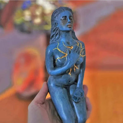 Heilende Göttin Skulptur: Harz abstrakt
