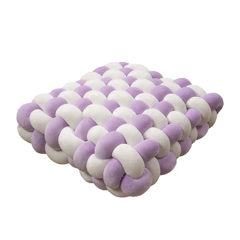 Chunky Woven Knot Cushion | Heim Zeile