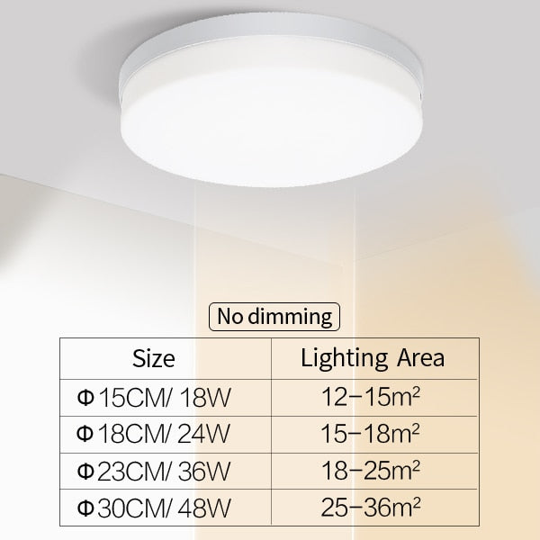 Natürliche Space Slim LED Deckenleuchte