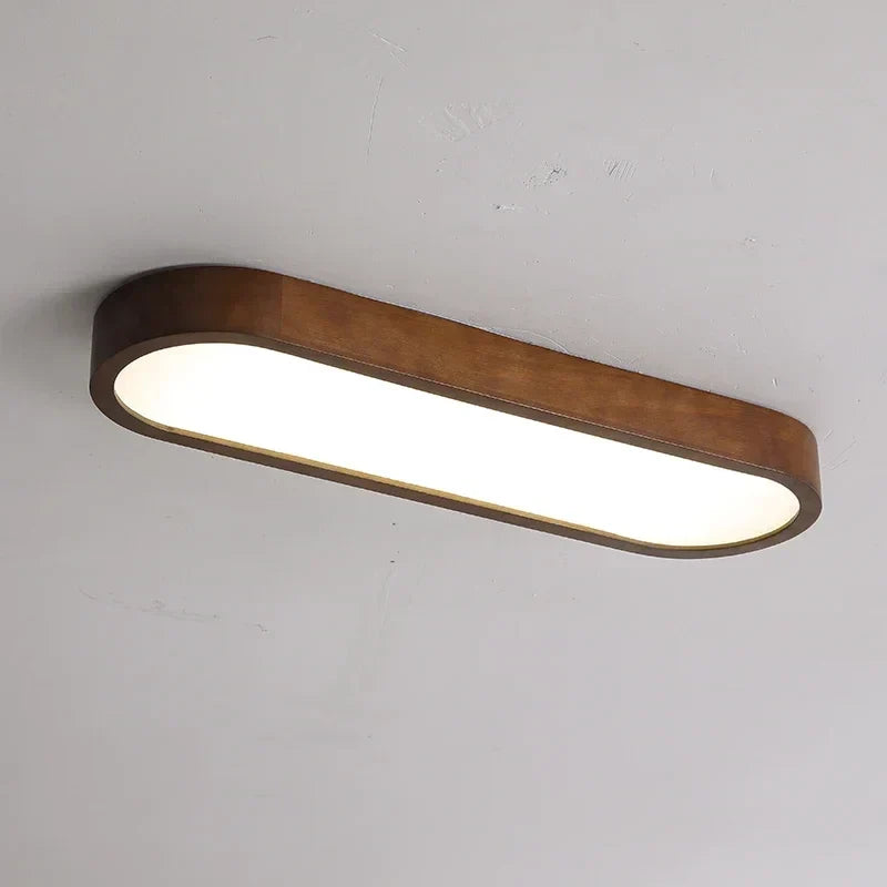 Energiesparende Holz-LED-Deckenleuchte