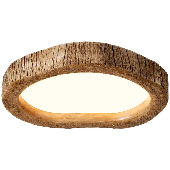 Rustikale LED-Deckenlampe mit Holzoptik - Auralog