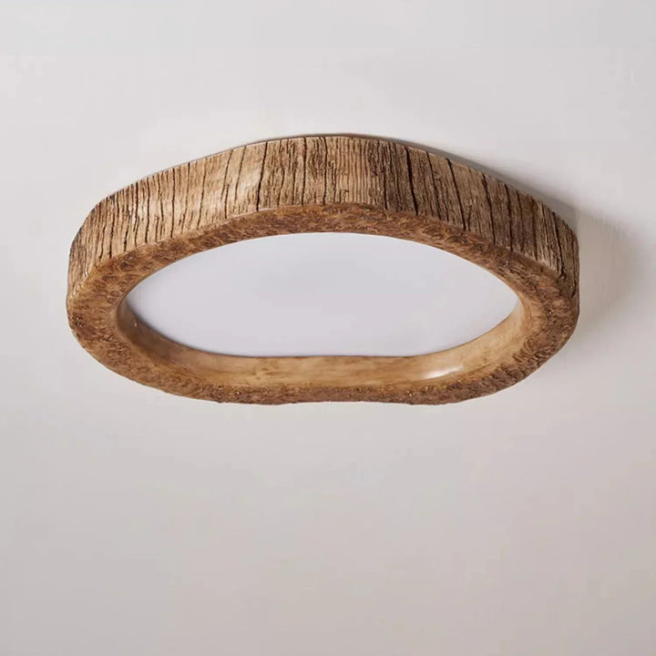 Rustikale LED-Deckenlampe mit Holzoptik - Auralog