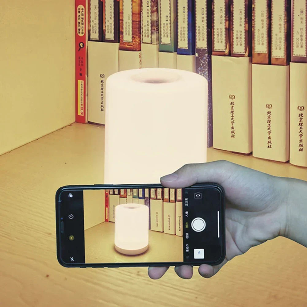 Kontaktlose wiederaufladbare Tischlampe | Dimmbare LED-Tischleuchte mit USB-Anschluss