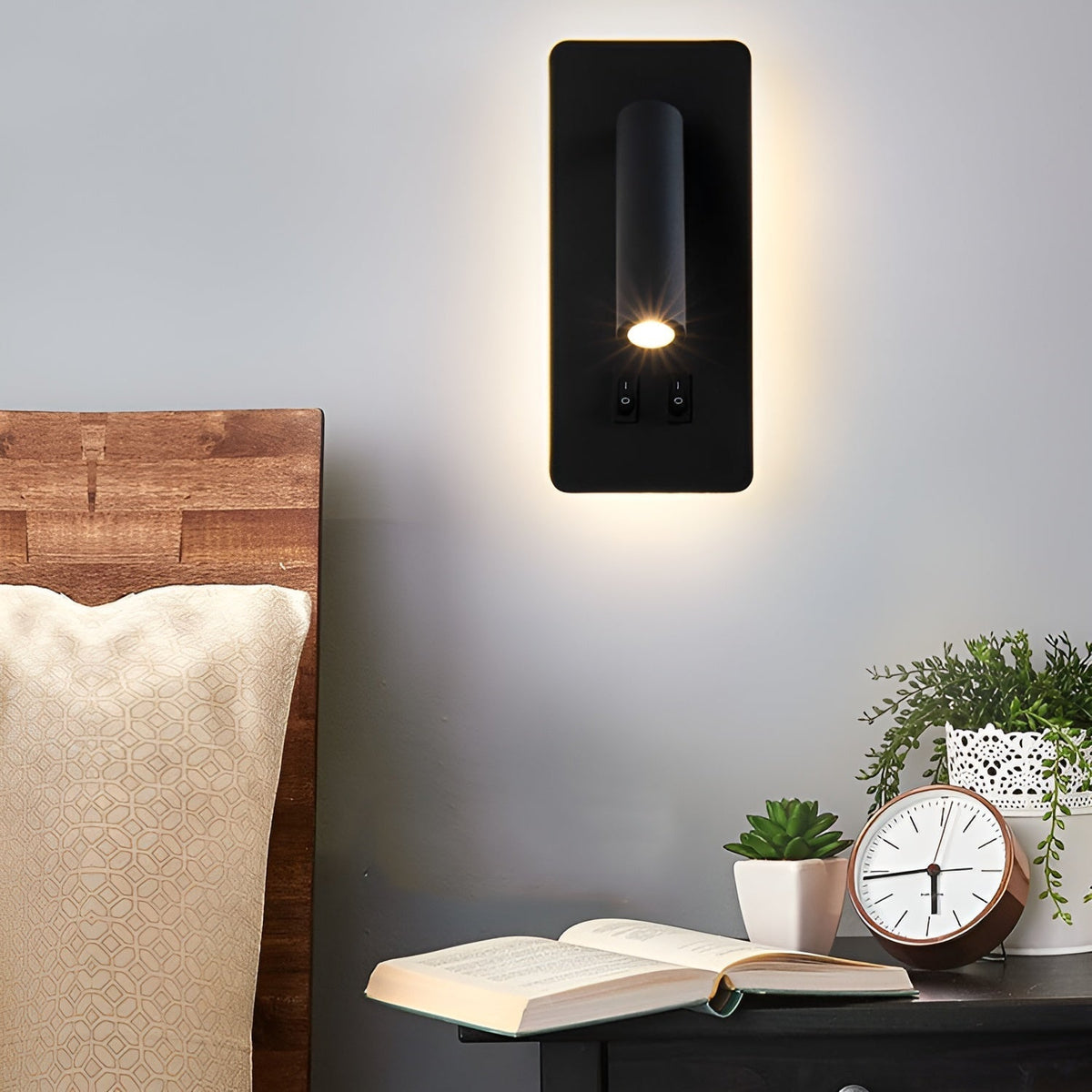 Swivel330 | Minimalistische Zylindrische Wandlampe – Einstellbares 330° Dimmbares LED-Wandlicht