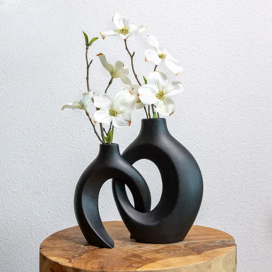 Gleora - Geflochtene Blumenvase