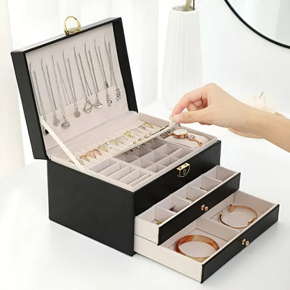 Elegancebox Luxus Schmuckbox – Mehrfachaufbewahrungsbox für Schmuck