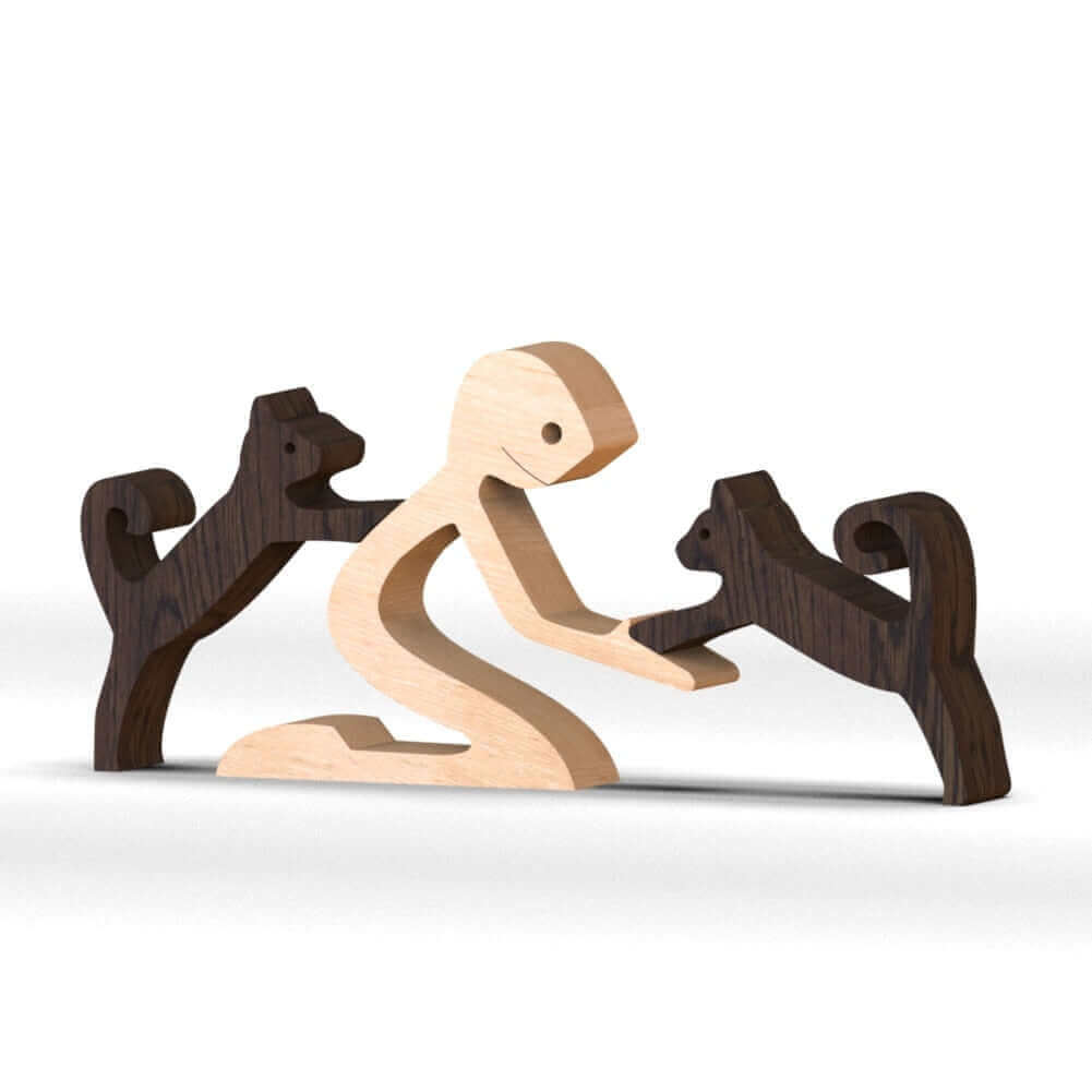 Dänische Holz Tierornamente