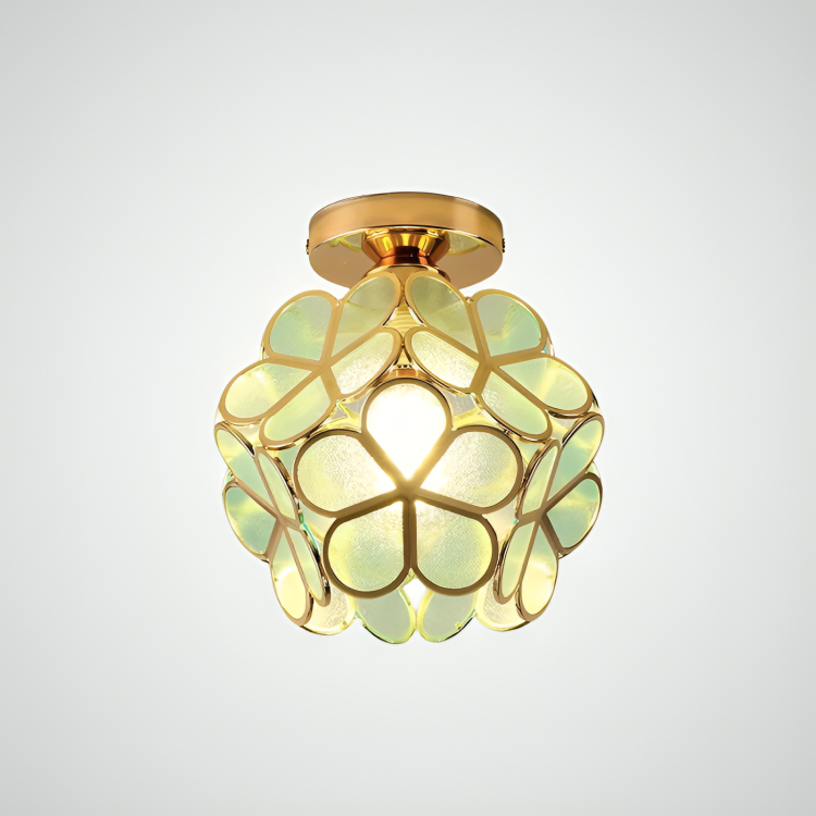 Retro-Stil PVC-Deckenlampe – florales Muster für einen einzigartigen Look