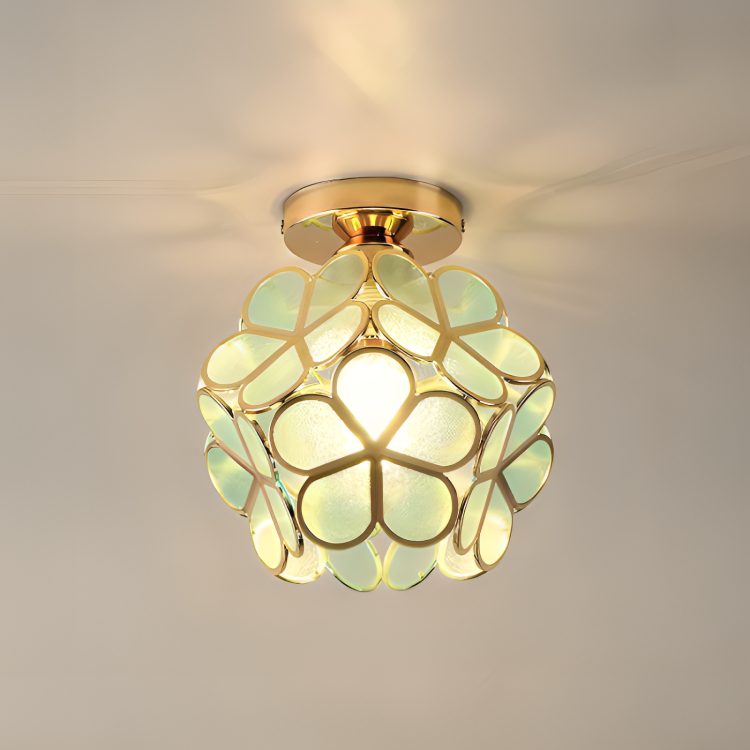 Retro-Stil PVC-Deckenlampe – florales Muster für einen einzigartigen Look