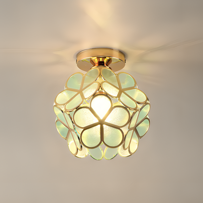 Retro-Stil PVC-Deckenlampe – florales Muster für einen einzigartigen Look