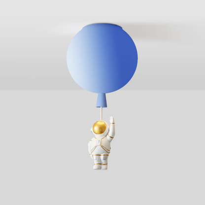 Trendige Moon/Astronaut Kinderzimmer LED-Deckenlampe - CosmoGlow