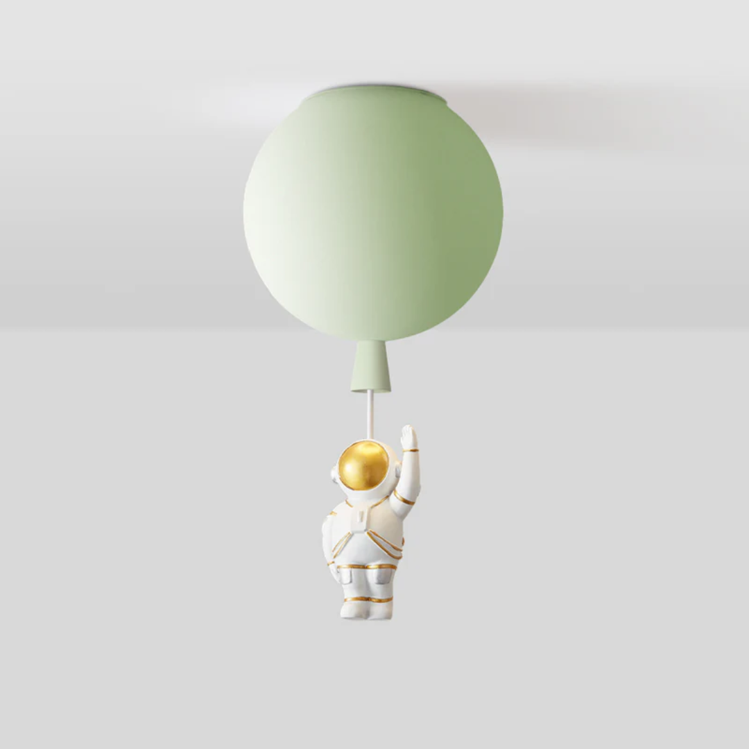 Trendige Moon/Astronaut Kinderzimmer LED-Deckenlampe - CosmoGlow