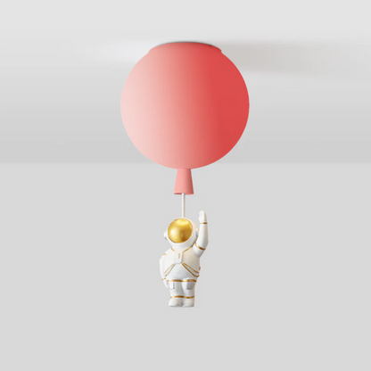 Trendige Moon/Astronaut Kinderzimmer LED-Deckenlampe - CosmoGlow