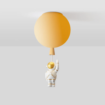 Trendige Moon/Astronaut Kinderzimmer LED-Deckenlampe - CosmoGlow