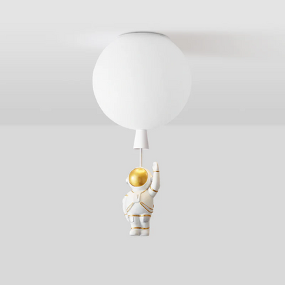 Trendige Moon/Astronaut Kinderzimmer LED-Deckenlampe - CosmoGlow