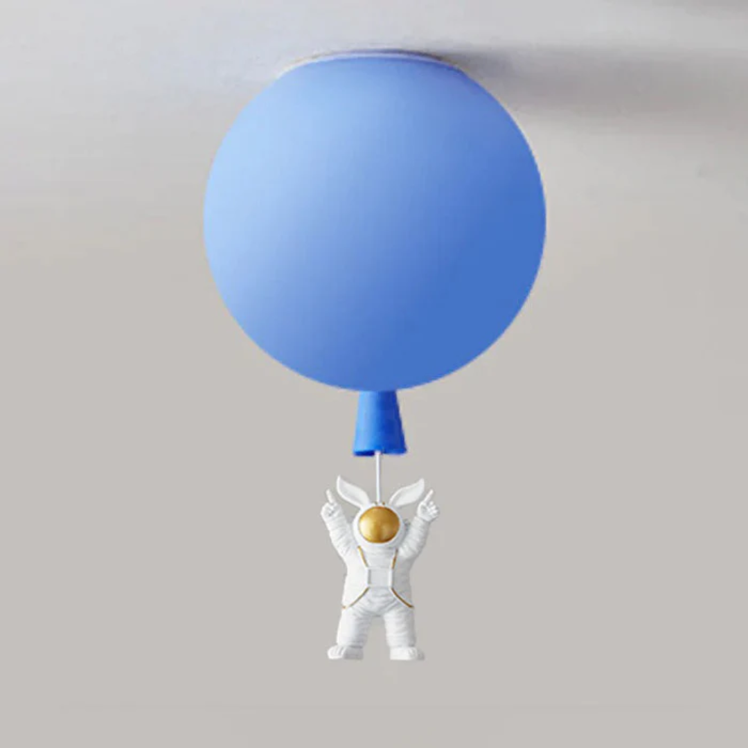 Trendige Moon/Astronaut Kinderzimmer LED-Deckenlampe - CosmoGlow