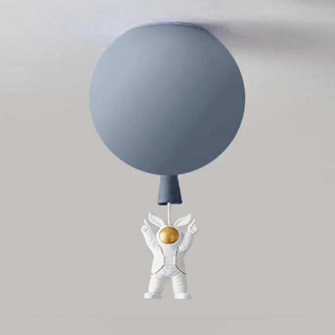 Trendige Moon/Astronaut Kinderzimmer LED-Deckenlampe - CosmoGlow