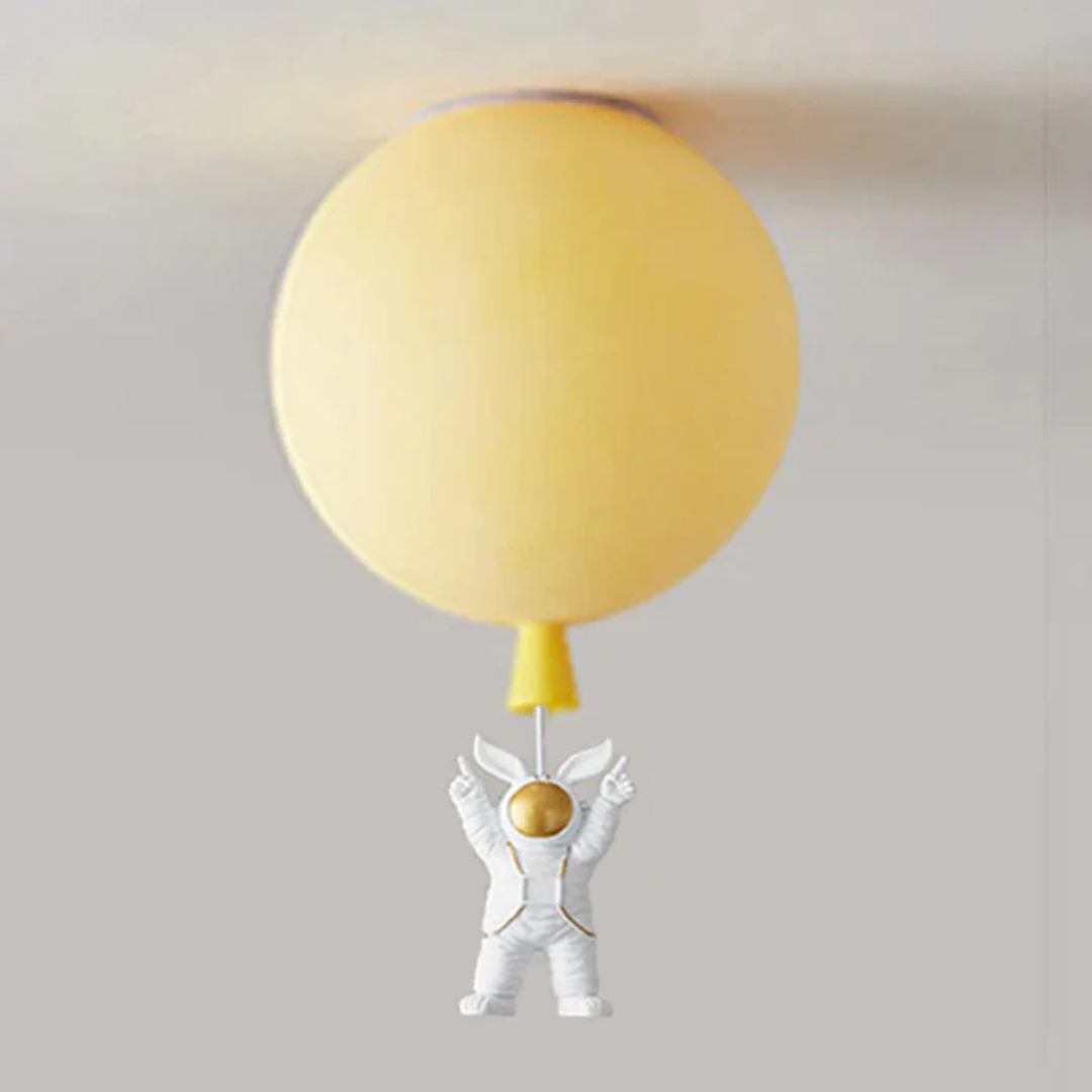 Trendige Moon/Astronaut Kinderzimmer LED-Deckenlampe - CosmoGlow