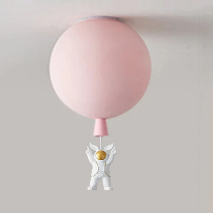 Trendige Moon/Astronaut Kinderzimmer LED-Deckenlampe - CosmoGlow