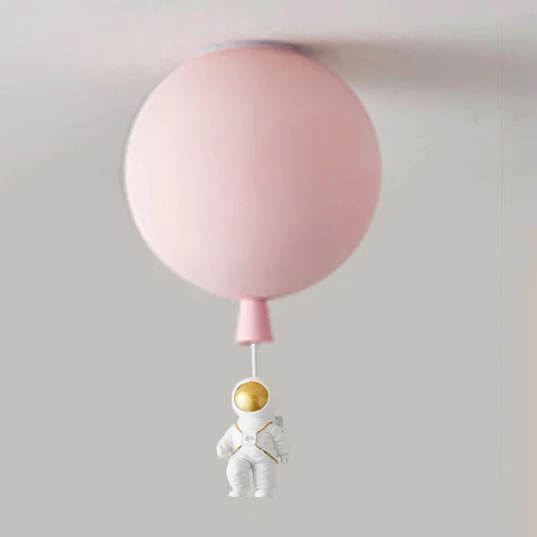 Trendige Moon/Astronaut Kinderzimmer LED-Deckenlampe - CosmoGlow