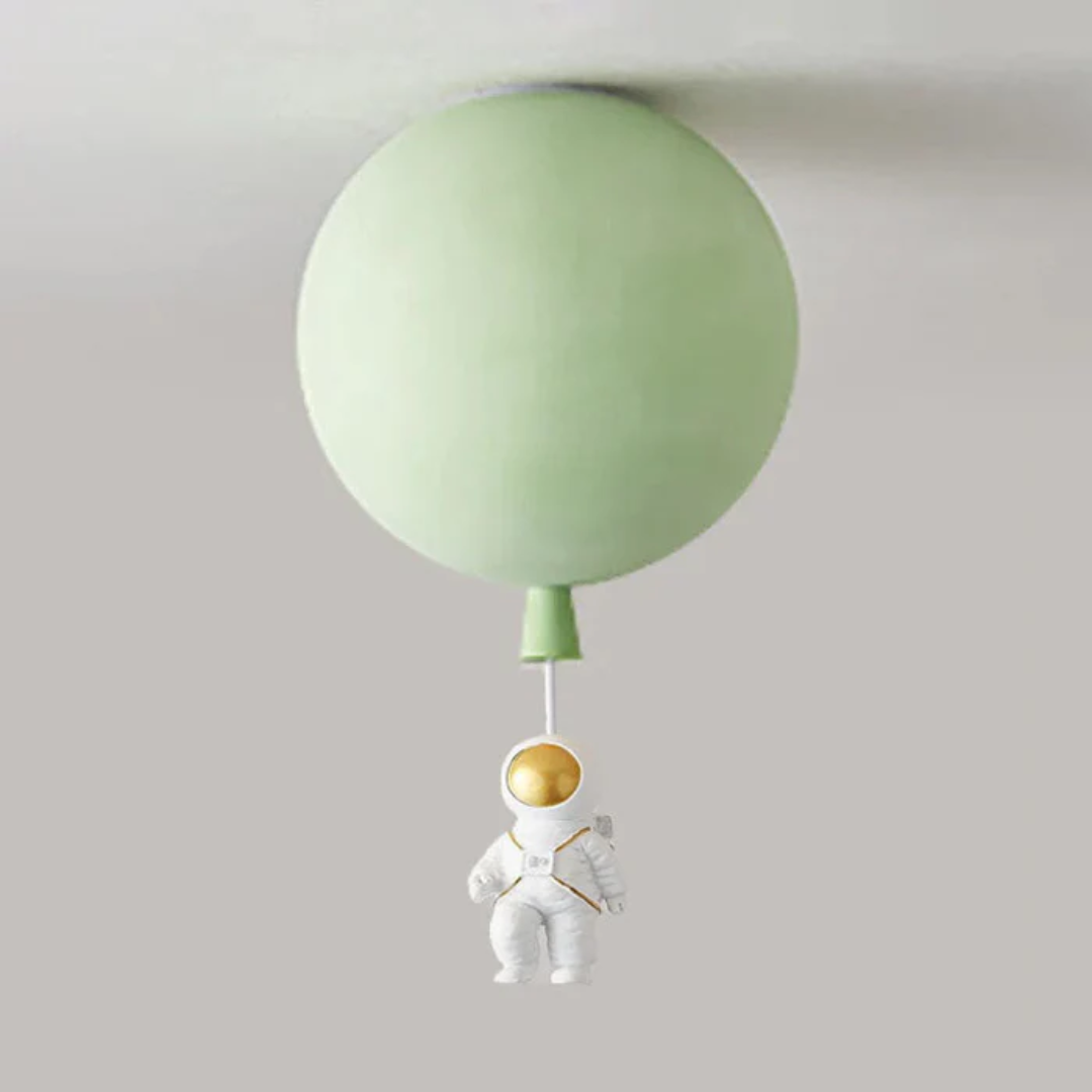 Trendige Moon/Astronaut Kinderzimmer LED-Deckenlampe - CosmoGlow