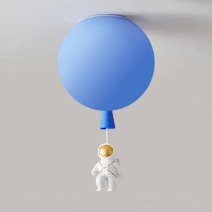 Trendige Moon/Astronaut Kinderzimmer LED-Deckenlampe - CosmoGlow