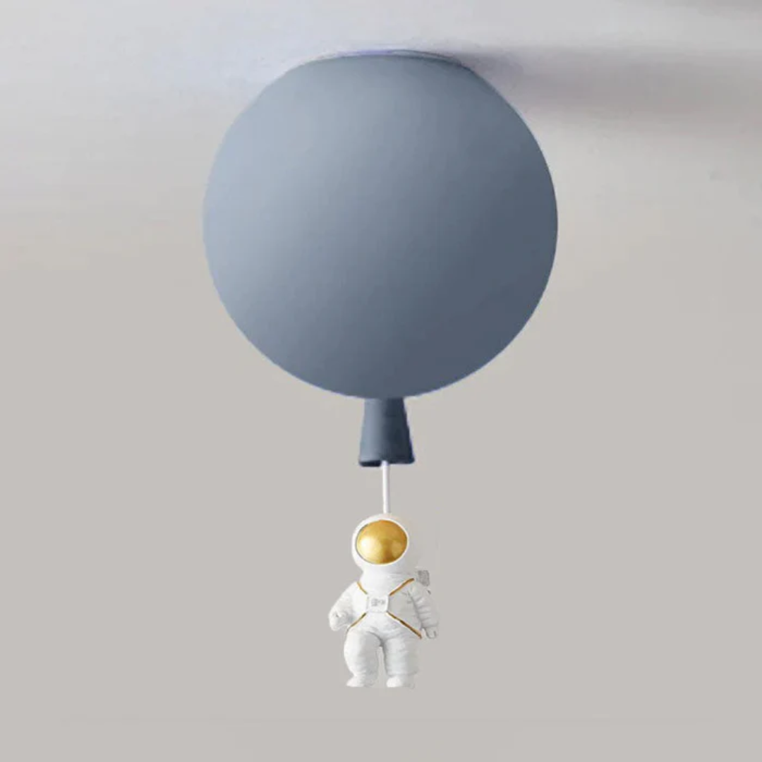 Trendige Moon/Astronaut Kinderzimmer LED-Deckenlampe - CosmoGlow