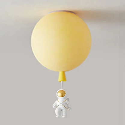Trendige Moon/Astronaut Kinderzimmer LED-Deckenlampe - CosmoGlow