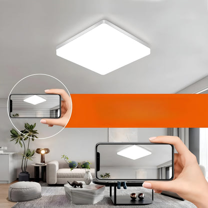 Quadratische LED-Deckenleuchte – Gleichmäßiges, Angenehmes Licht | SuitaHeim Zeilee für Wohnzimmer & Badezimmer