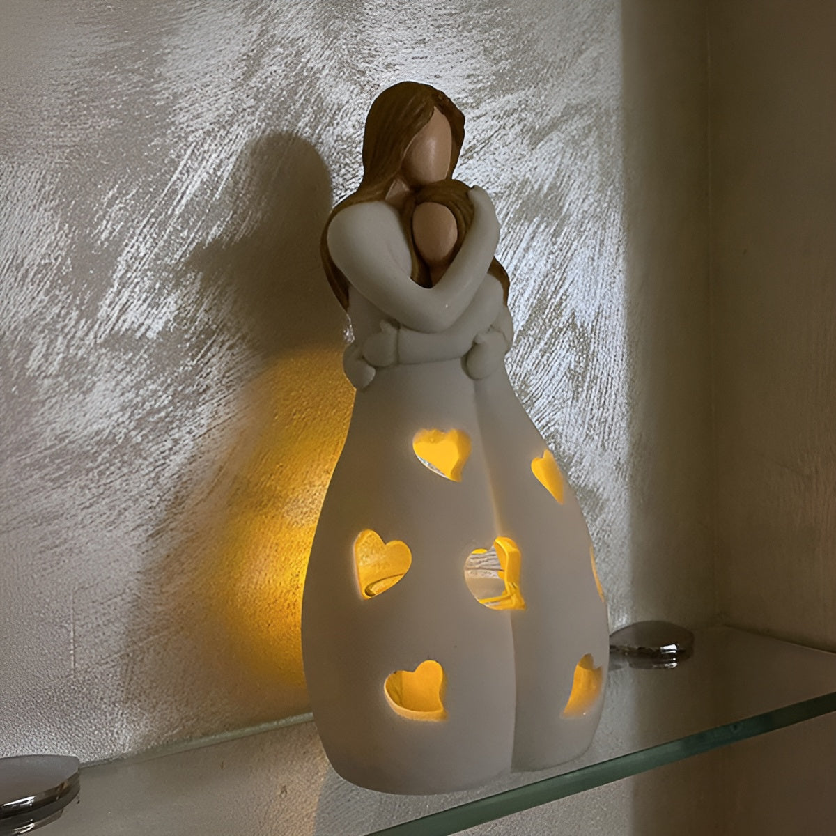 Mutter-Tochter Figur - Flackernder Kerzenhalter - LoveGlow