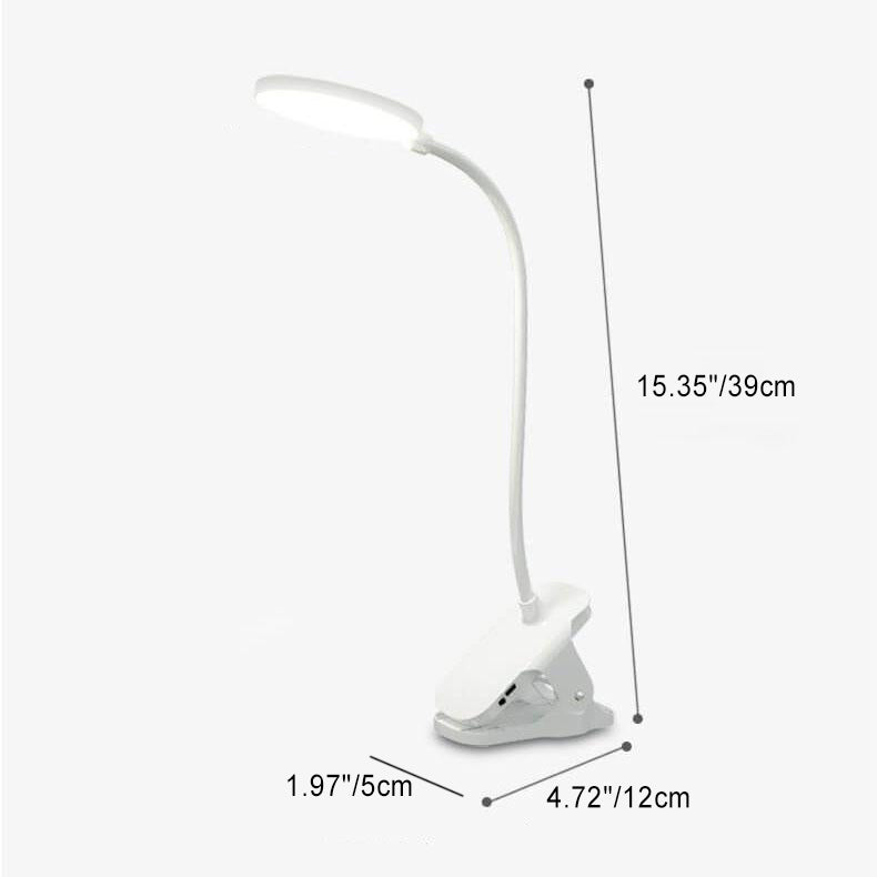 Einfache LED Clip Schreibtischlampe Wiederaufladbar Augenschutz Nachtlicht
