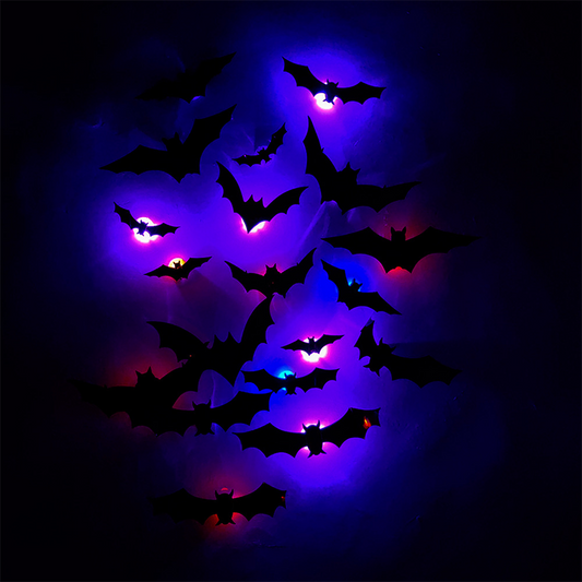 3D Fledermaus LED Wanddekoration — Verwandeln Sie Ihr Zuhause in die gruseligste Halloween-Bühne mit realistischen Flugillusionen!