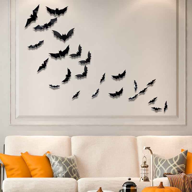 3D Fledermaus LED Wanddekoration — Verwandeln Sie Ihr Zuhause in die gruseligste Halloween-Bühne mit realistischen Flugillusionen!