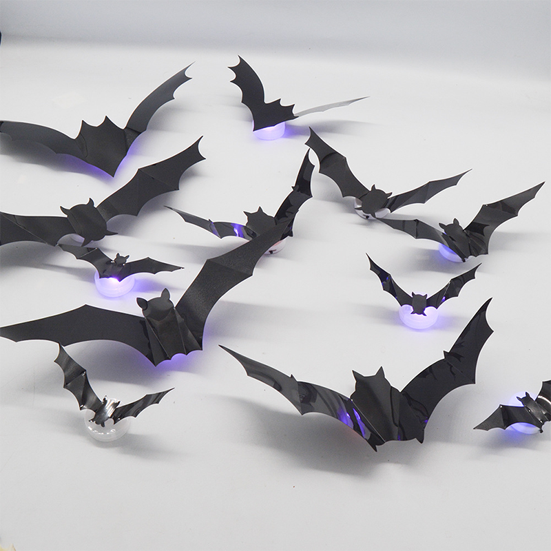 3D Fledermaus LED Wanddekoration — Verwandeln Sie Ihr Zuhause in die gruseligste Halloween-Bühne mit realistischen Flugillusionen!