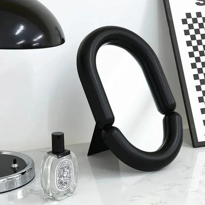 Heim Zeile | Eleganter unregelmäßiger ovaler Tischspiegel für die Wohnkultur