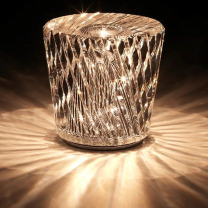 Lampe - Luxus Diamant Kristall LED Wiederaufladbare Tischlampe