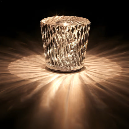 Lampe - Luxus Diamant Kristall LED Wiederaufladbare Tischlampe