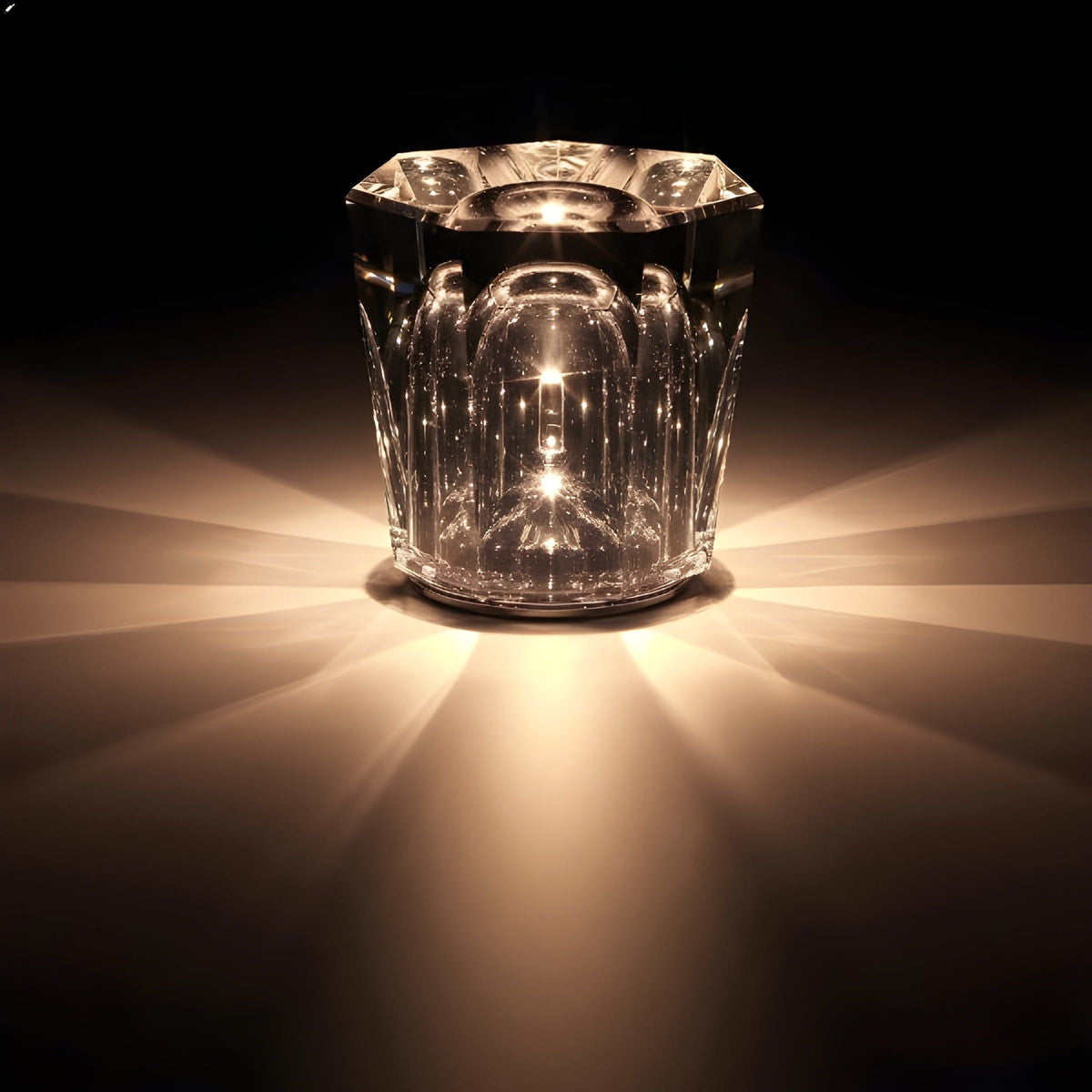 Lampe - Luxus Diamant Kristall LED Wiederaufladbare Tischlampe