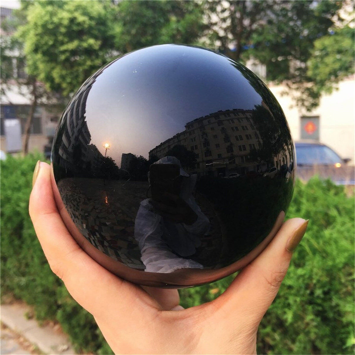Obsidian Kristallkugel Dekoration