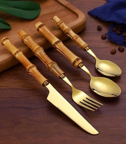 Bali 24-Piece Bamboo Cutlery Set - Image 14