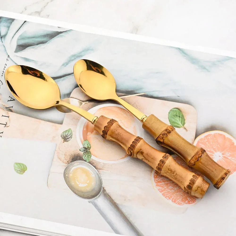 Bali 24-Piece Bamboo Cutlery Set - Image 4