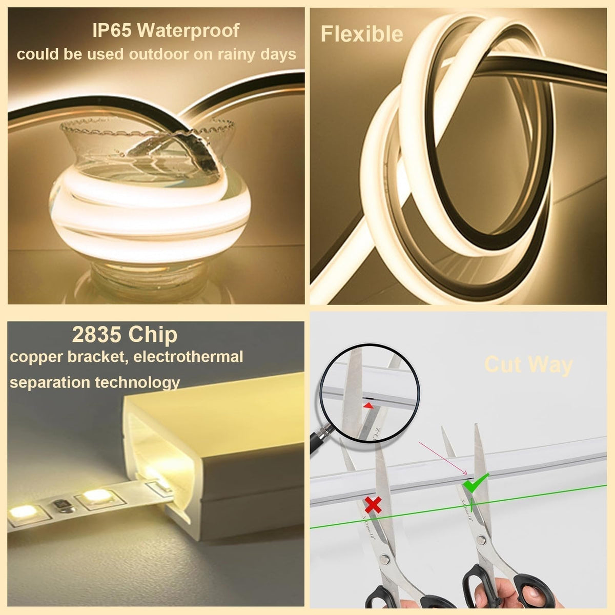 TwilightStrip LED-Streifenlichter | Flexibles wasserdichtes RGB-Licht | Innen- und Außenbereich